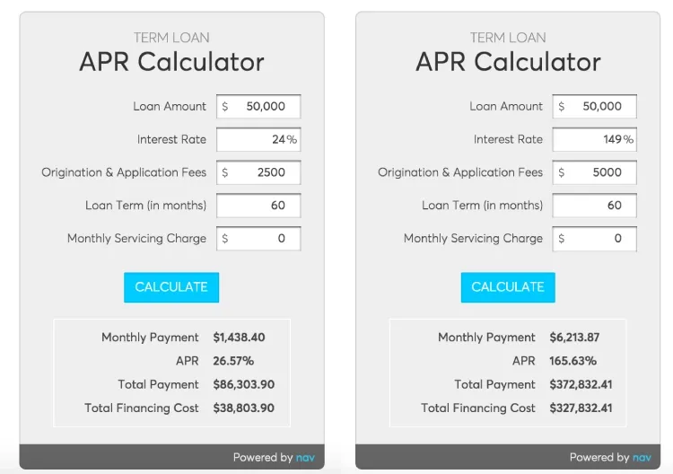 Nav Calculators