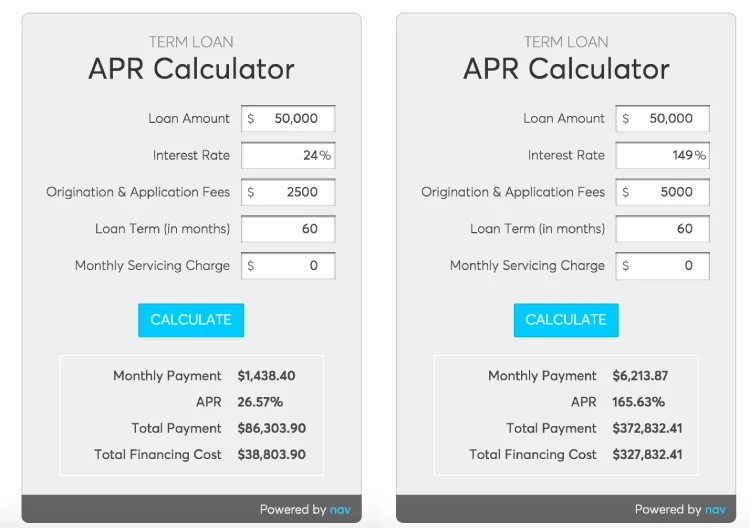 Nav Calculators