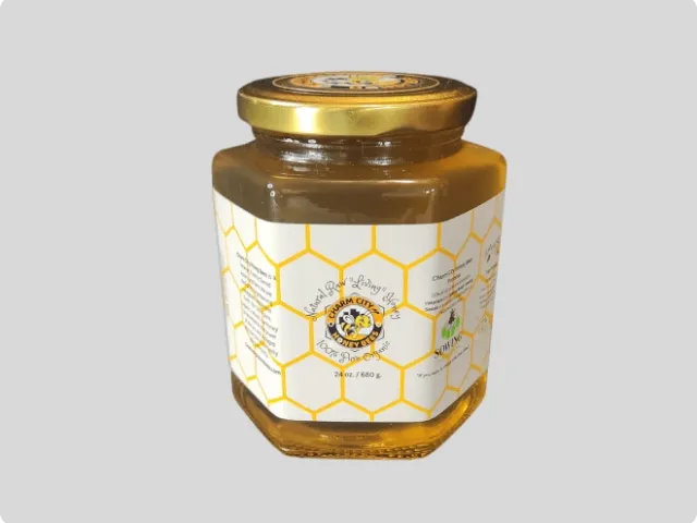 a jar of honey