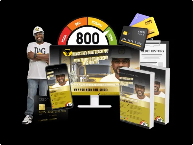graphic showing branded items and books from Ghost Dog Trucker