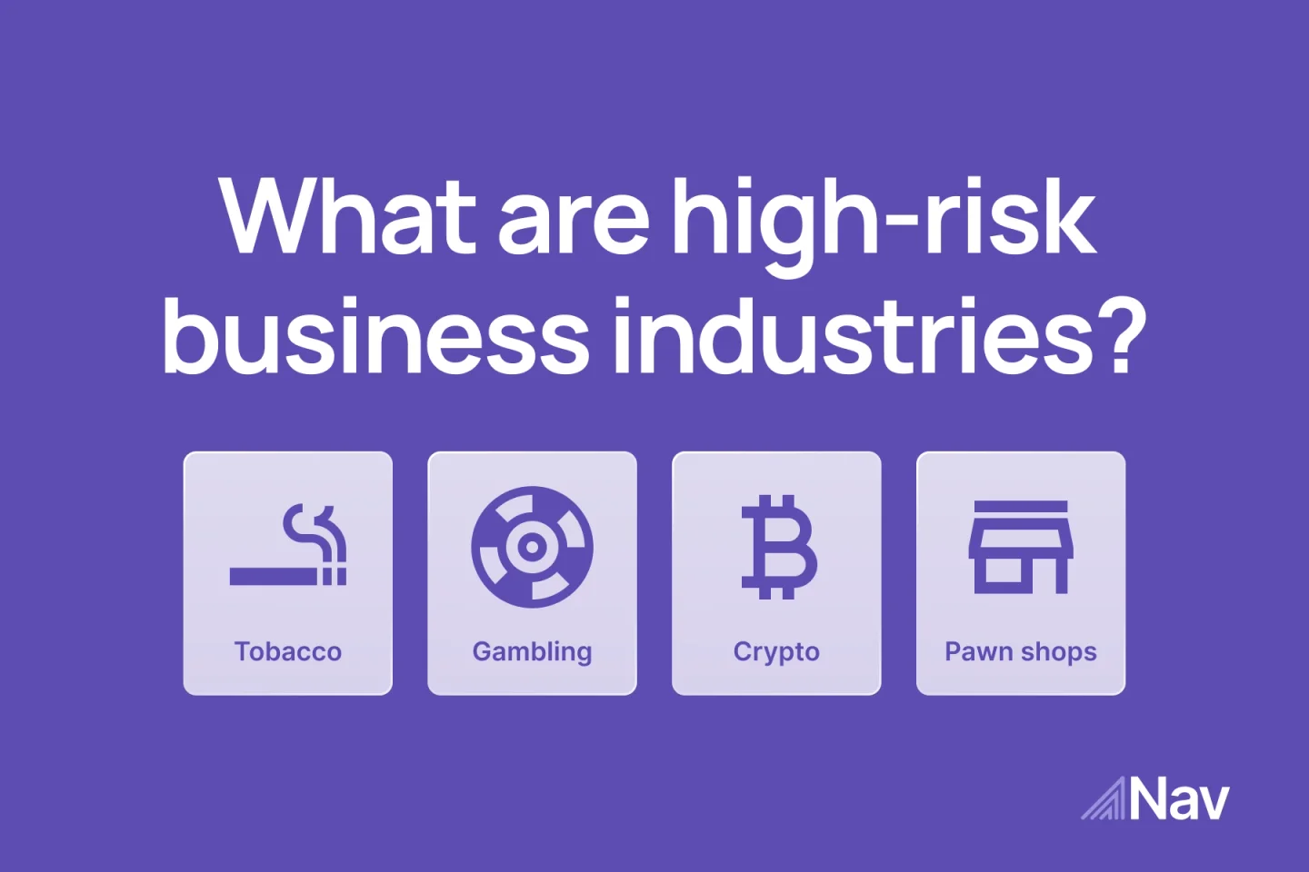 Graph showing high-risk business industries
