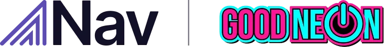 Nav and GoodNeon logos displayed side by side.