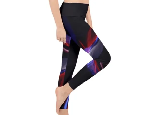leggings with colorful graphic design