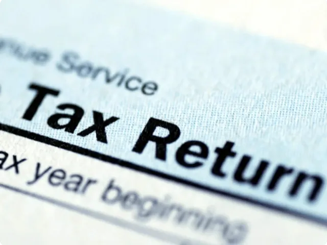 close up photo of tax return paper