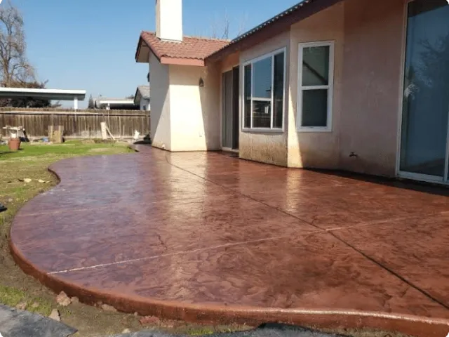 Exterior patio for a house