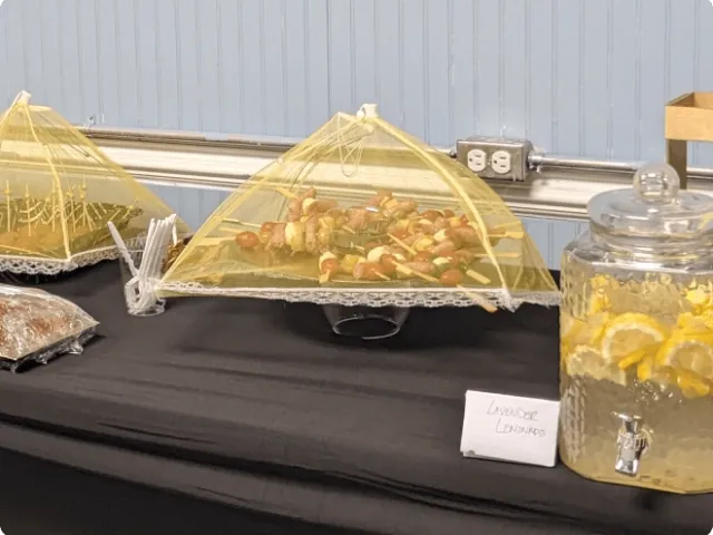 food setup for an event