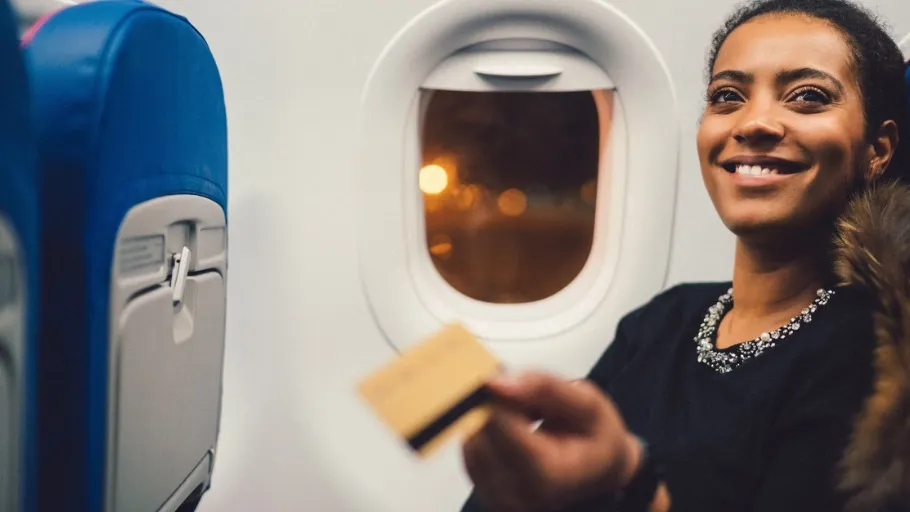 Small business owner uses the Alaska Airlines Business Credit Card.