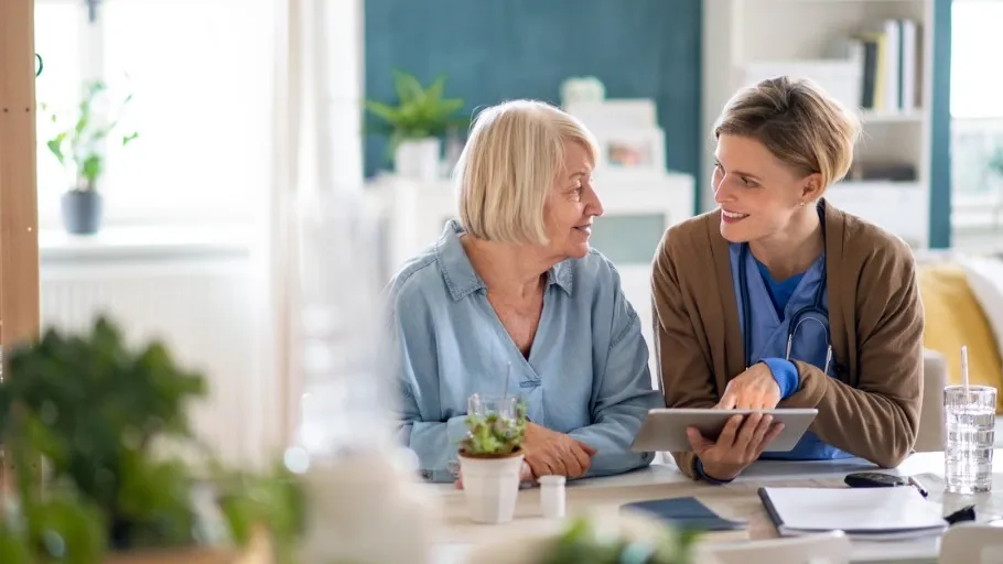 Home health care agency using accounting software