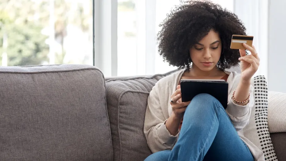 small business owner calculates her debt-service coverage ratio