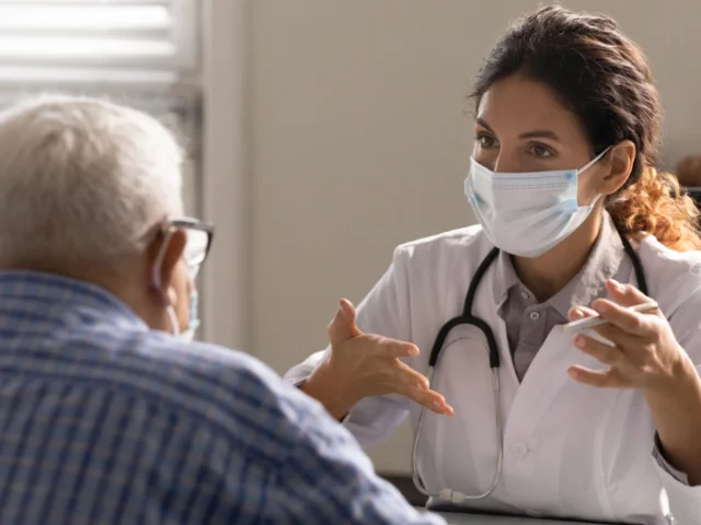 A healthcare professional uses a doctor office loan to expand the practice.