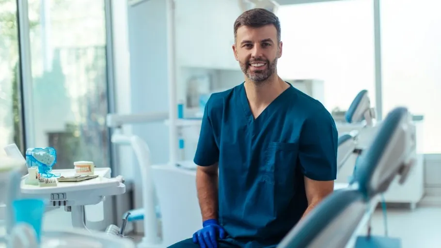 A dentist who uses a business credit card