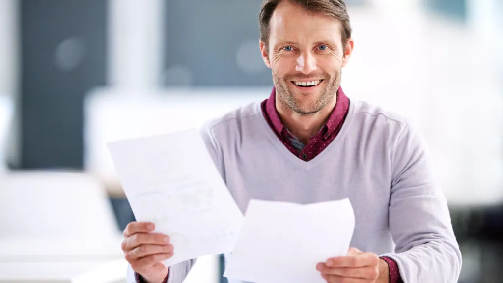 business owner with EIN verification letter