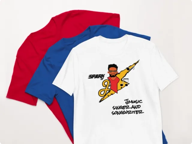 three tshirts