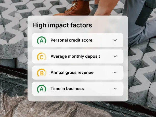 high impact factors to your business credit score