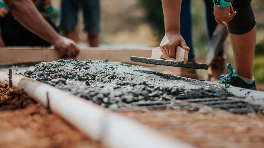 cement laying