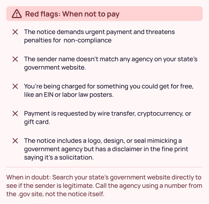 Red flags: When not to pay for business formation services