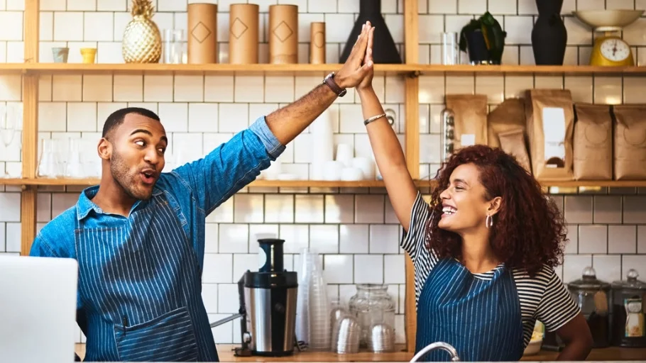 Business owners form a local partnership to grow their businesses.