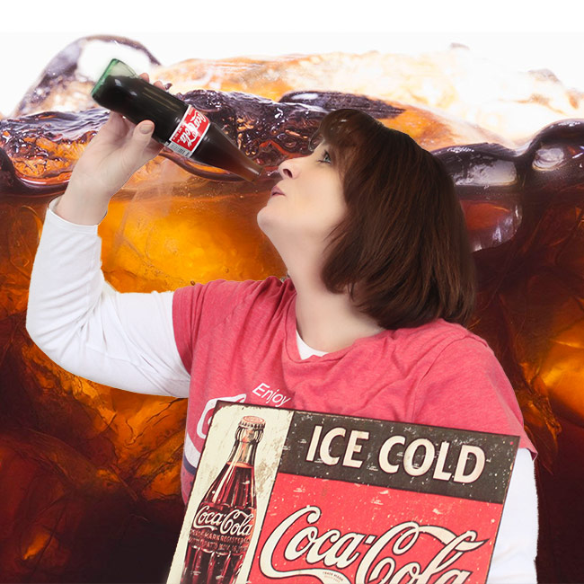 Melinda loves Coca Cola