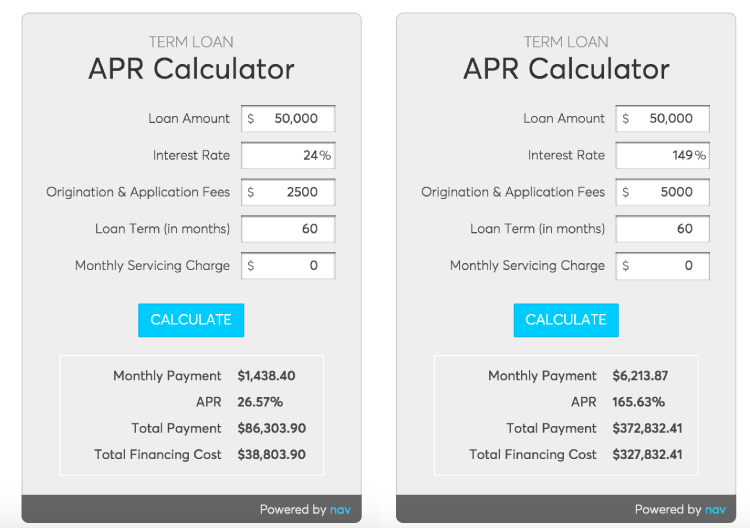 Nav Calculators