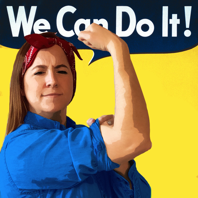 Madison as Rosie the Riveter