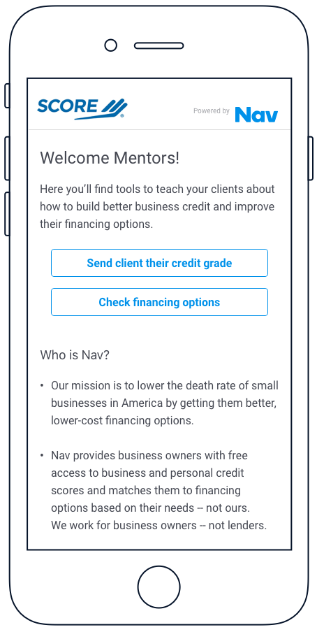 SCORE Advisor App